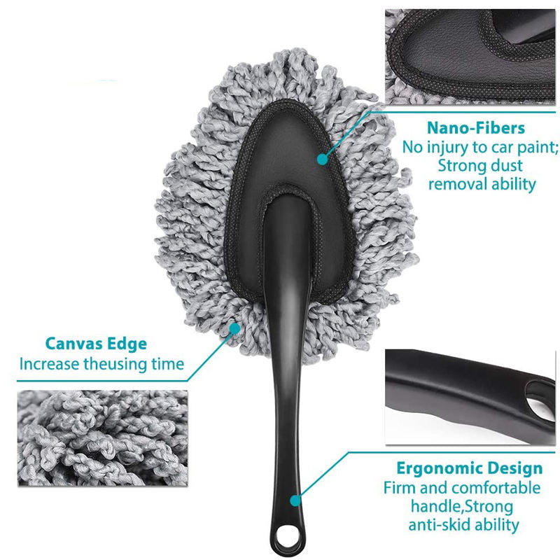 Plastic Multi-Functional Car Duster Cleaning Dirt Dust Clean Brush Dusting Tool Mop